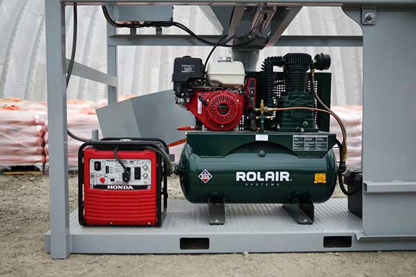 honda powered 13 hp rolair compressor and 2000w inverter generator baglady inc