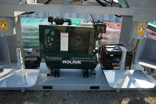 honda powered 13 hp rolair compressor and honda powered 3000w inverter generator mb 2a baglady inc
