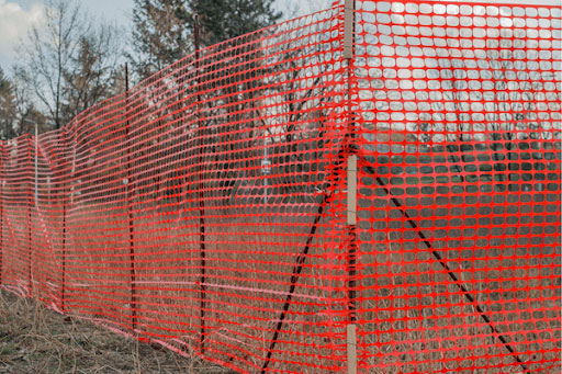 hi-visibility fencing installed at washington property